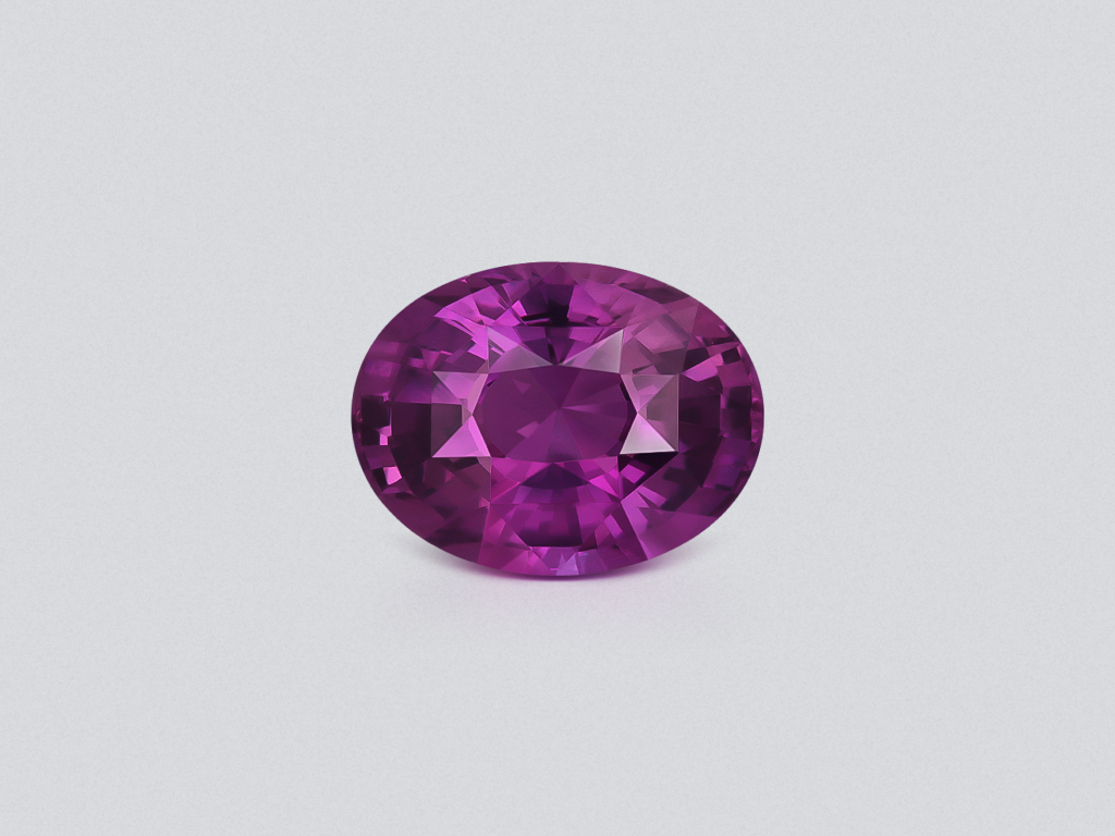 Unheated purple sapphire oval cut 2.04 carats, Sri Lanka Image №1