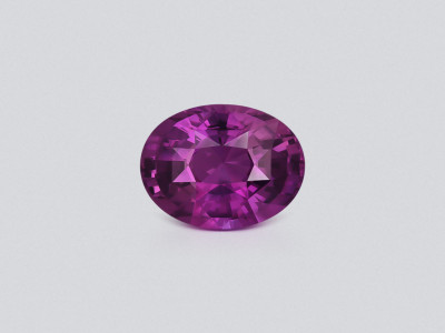 Unheated purple sapphire oval cut 2.04 carats, Sri Lanka photo