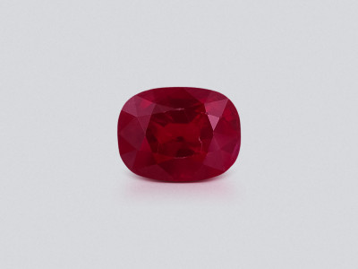 Unheated ruby Pigeon's blood  cushion cut 1.09 carats, Burma  photo