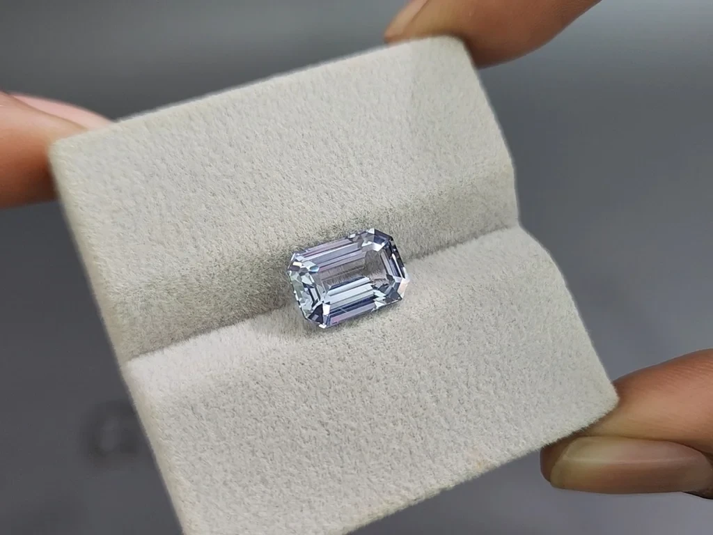Sapphire Pastel Blue octagon cut 4.02 carats, Sri Lanka Image №4