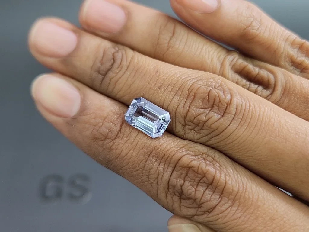 Sapphire Pastel Blue octagon cut 4.02 carats, Sri Lanka Image №2