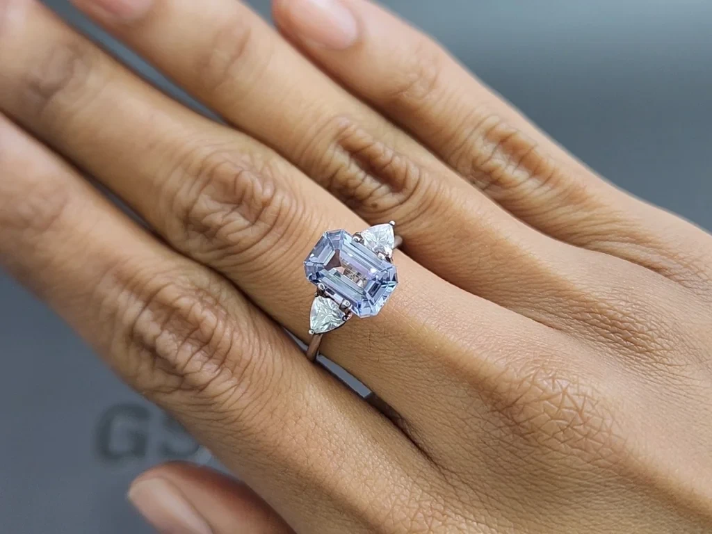 Sapphire Pastel Blue octagon cut 4.02 carats, Sri Lanka Image №5