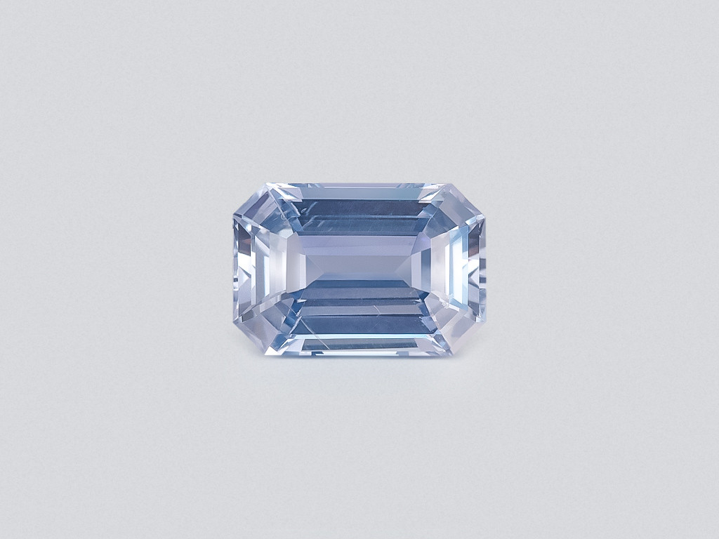 Sapphire Pastel Blue octagon cut 4.02 carats, Sri Lanka Image №1