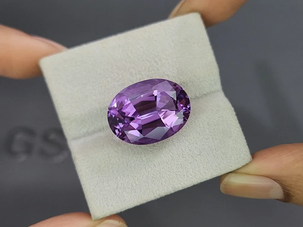 Amethyst precision cut oval 16.73 carats, Brazil Image №4