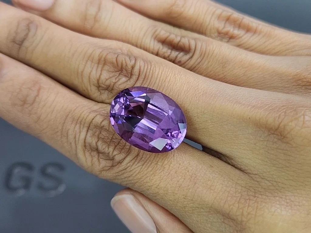 Amethyst precision cut oval 16.73 carats, Brazil Image №2