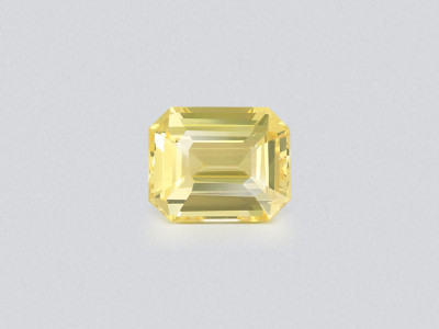 Unheated yellow sapphire octagon cut 1.54 carats, Sri Lanka photo