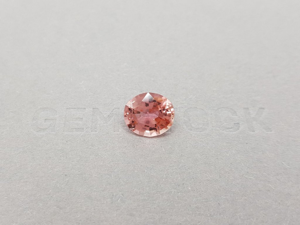 Orange-pink oval cut tourmaline 3.06 ct Image №2