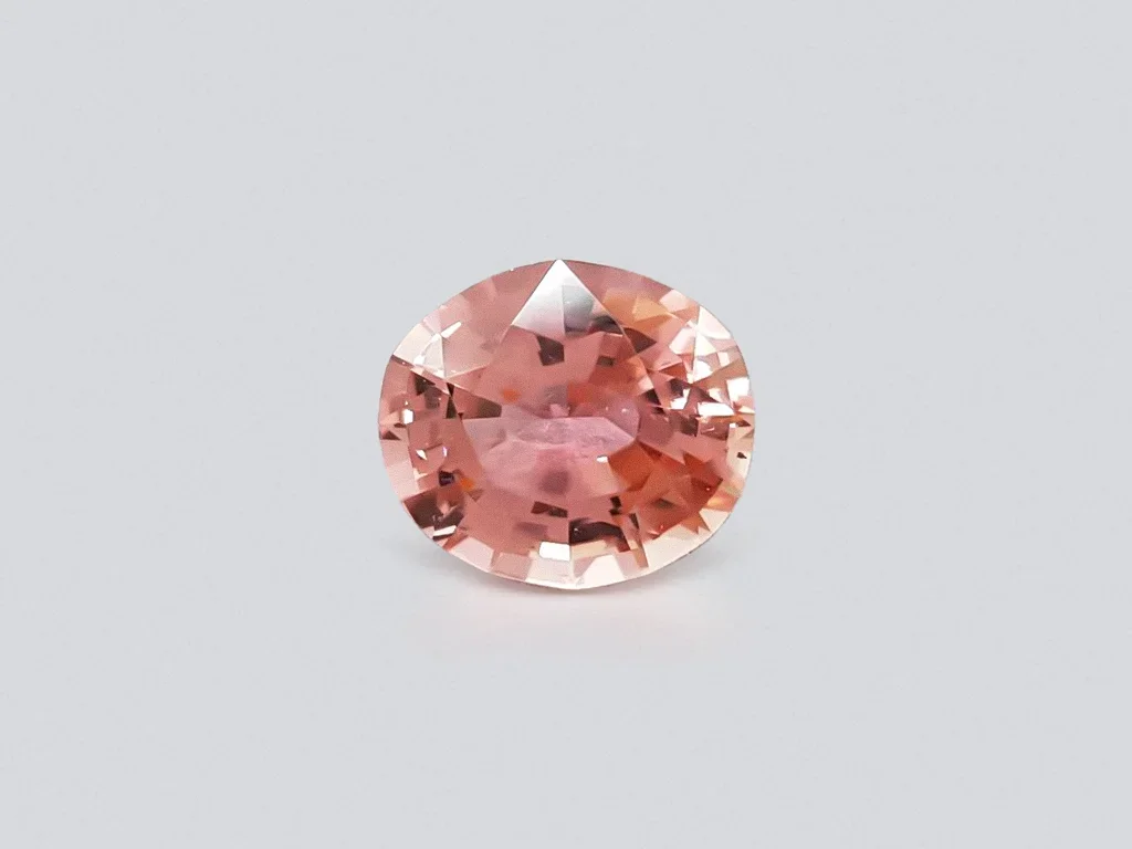Orange-pink oval cut tourmaline 3.06 ct Image №1