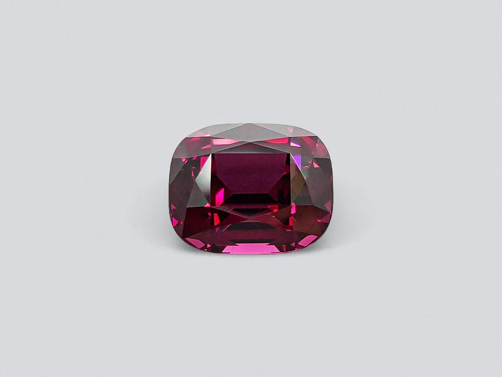 Cushion cut rhodolite garnet 14.97 ct, Tanzania Image №1