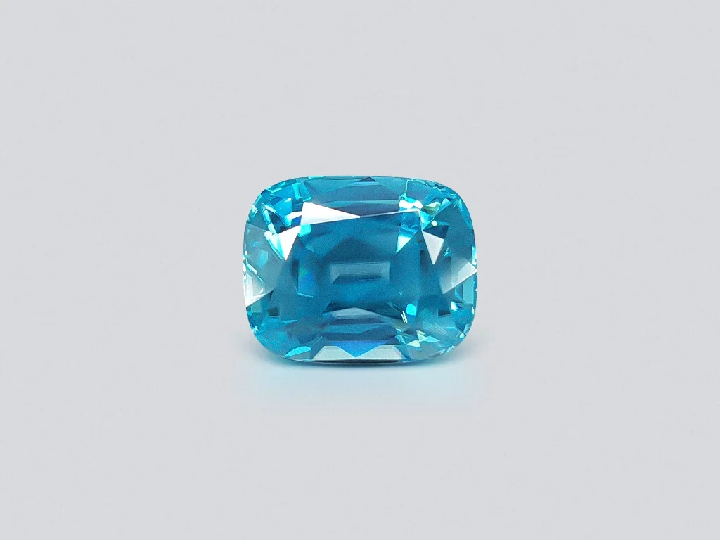 Cushion cut blue zircon 11.18 ct Image №1