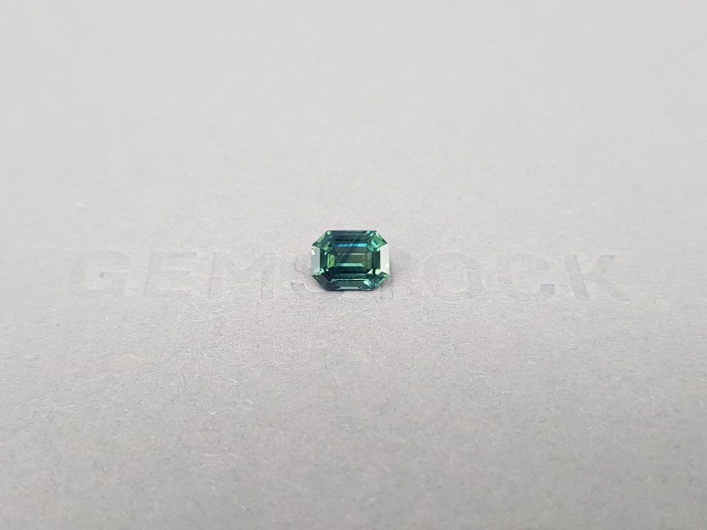 Unheated teal sapphire in octagon cut 1.31 ct, Madagascar Image №1