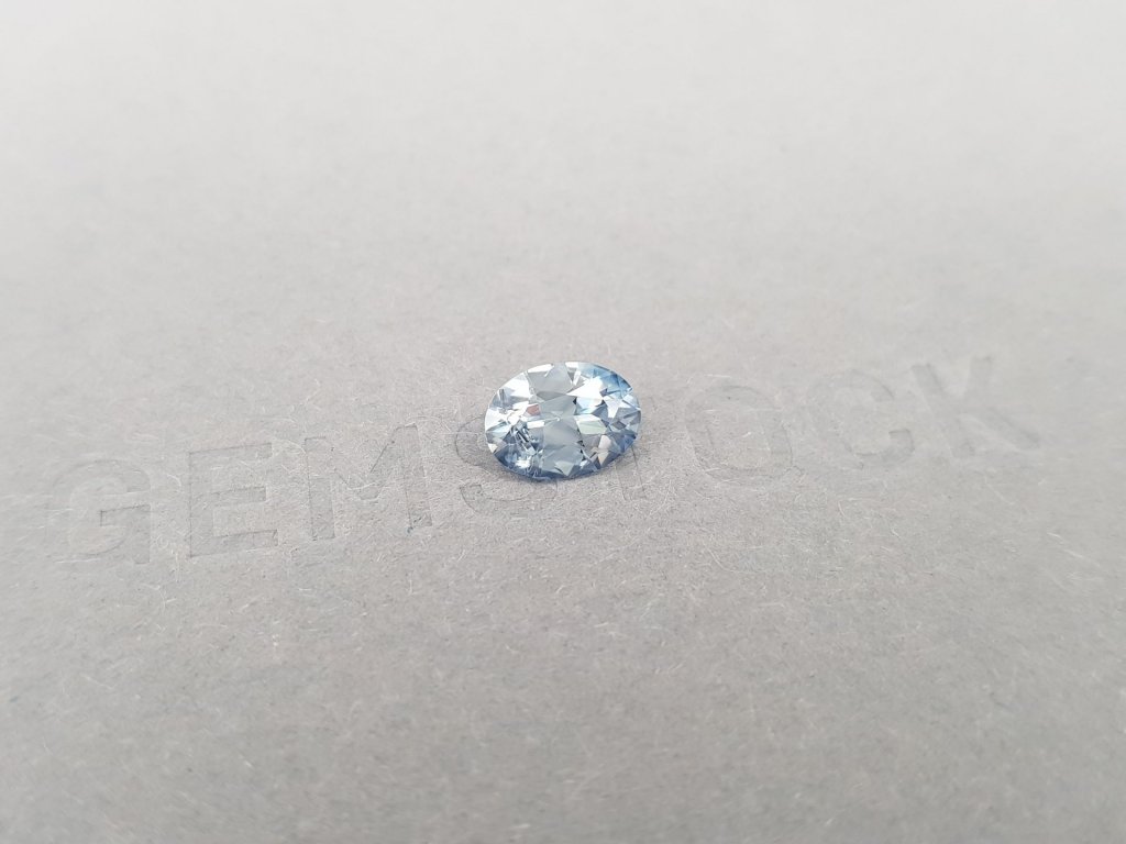 Light blue sapphire 1.34 carats, Sri Lanka Image №3