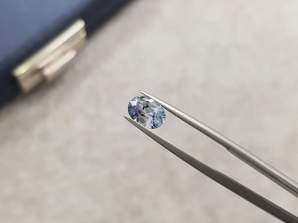 Light blue sapphire 1.34 carats, Sri Lanka Image №5