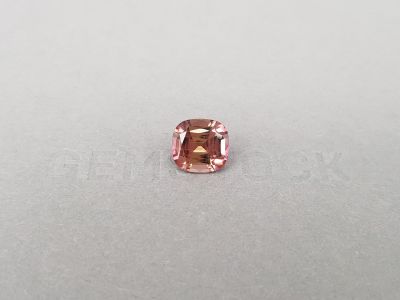 Cushion cut orange-pink tourmaline, 3.30 ct, Nigeria photo