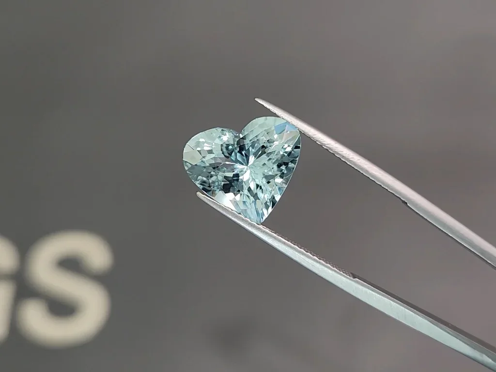 Aquamarine heart shape 5.55 carats, Madagascar  Image №3