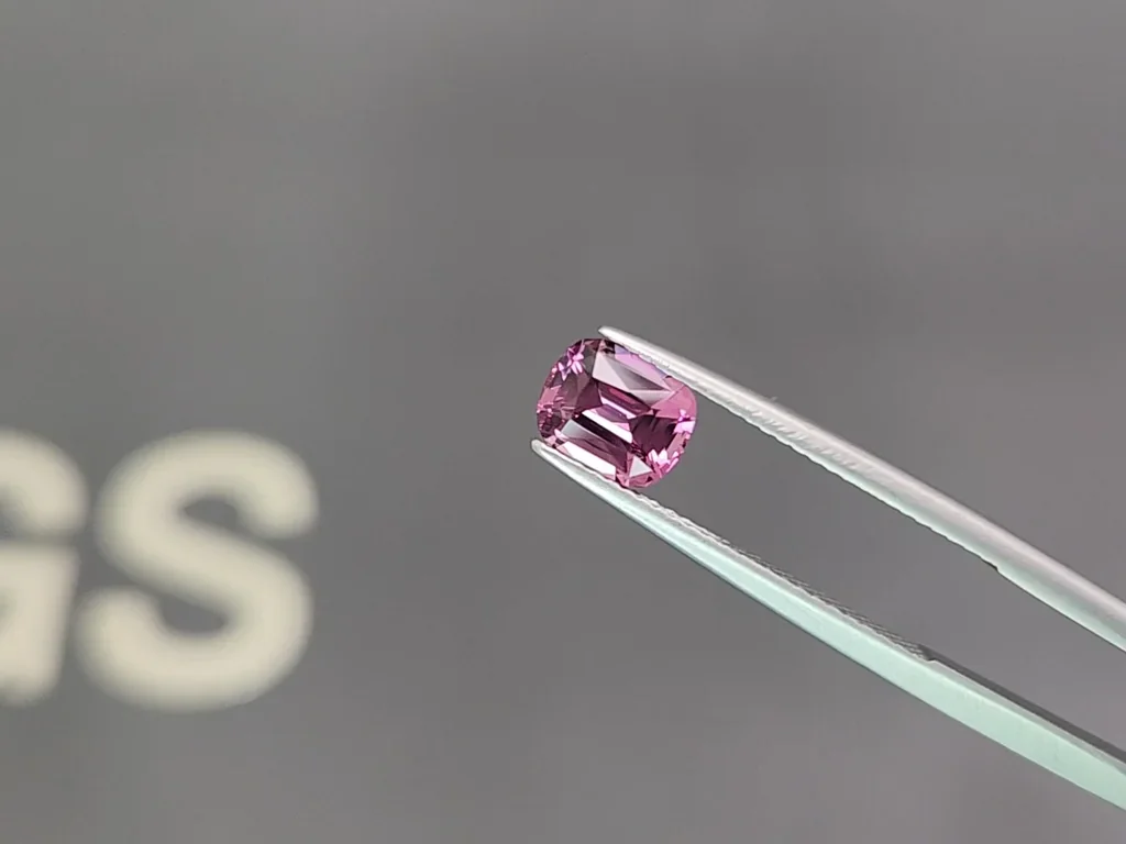 Set of rhodolite garnets in cushion cut 3.89 carats, Tanzania Image №3