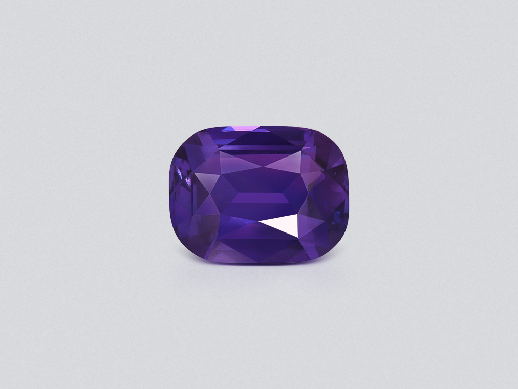 Unheated purple sapphire cushion cut 3.06 carats, Sri Lanka Image №1