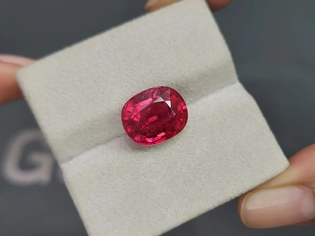 Tourmaline rubellite cushion cut 7.68 carats, Tanzania Image №4
