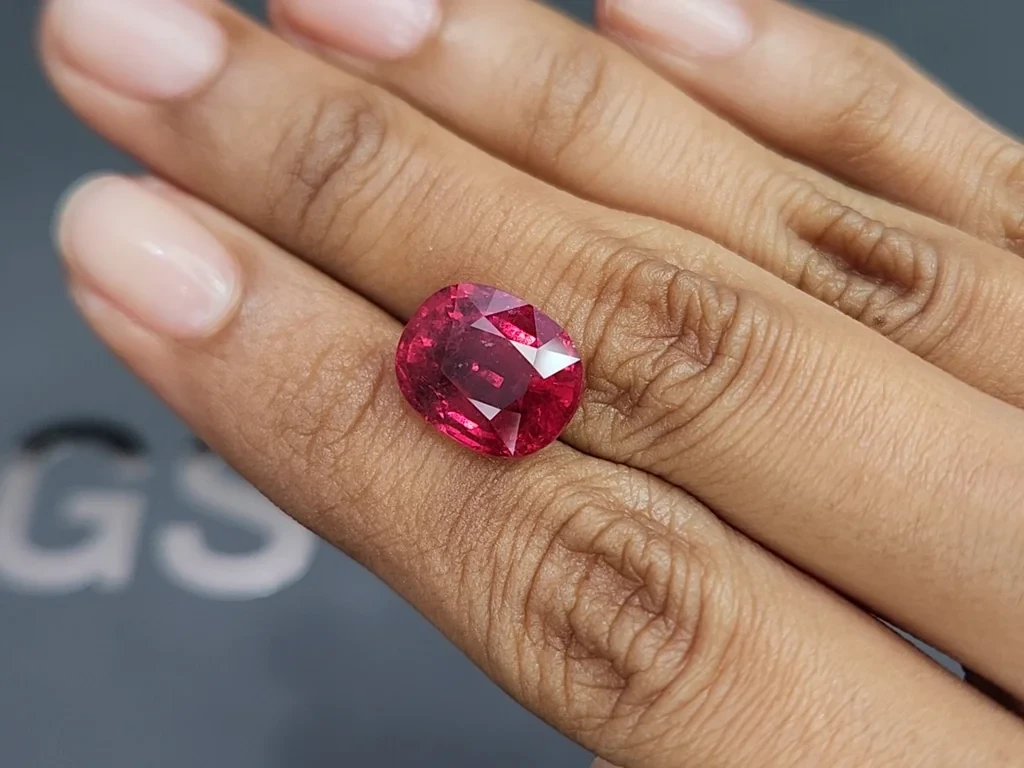 Tourmaline rubellite cushion cut 7.68 carats, Tanzania Image №2