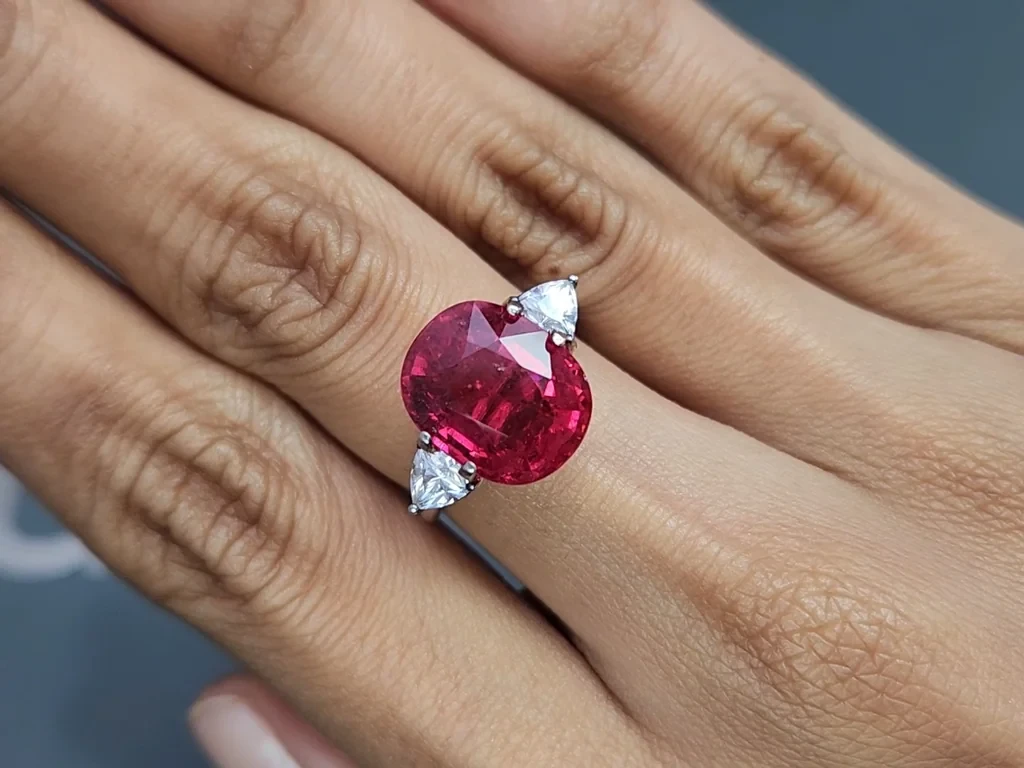 Tourmaline rubellite cushion cut 7.68 carats, Tanzania Image №5