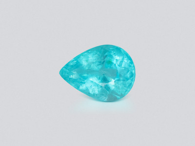 Neon-blue Paraiba tourmaline pear cut 4.23 carats, Mozambique  photo