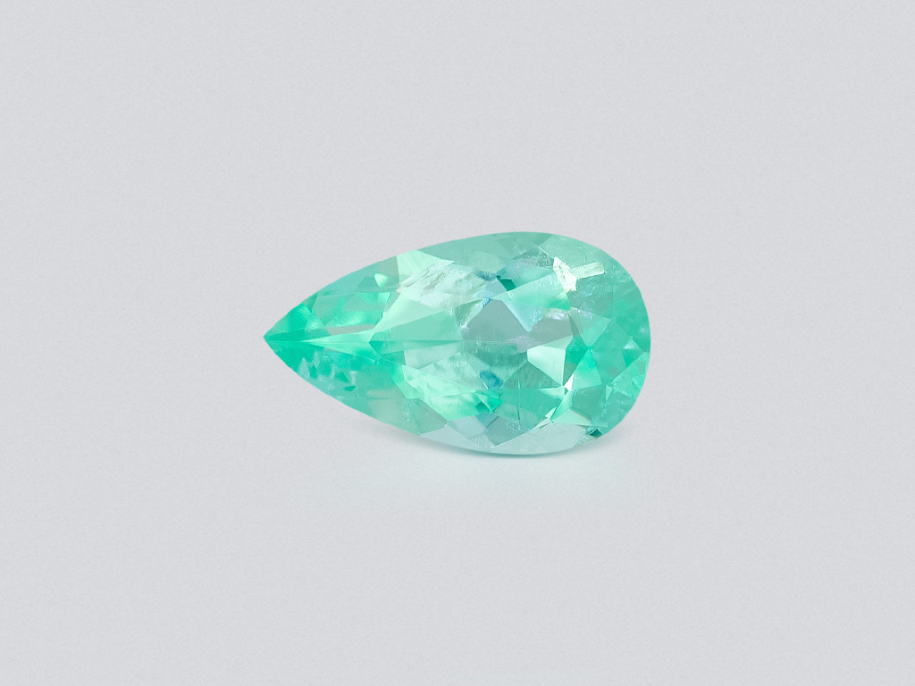 Paraiba tourmaline pear cut 1.65 carats, Mozambique Image №1