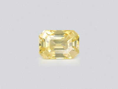 Unheated yellow sapphire octagon cut 1.55 carats, Sri Lanka photo