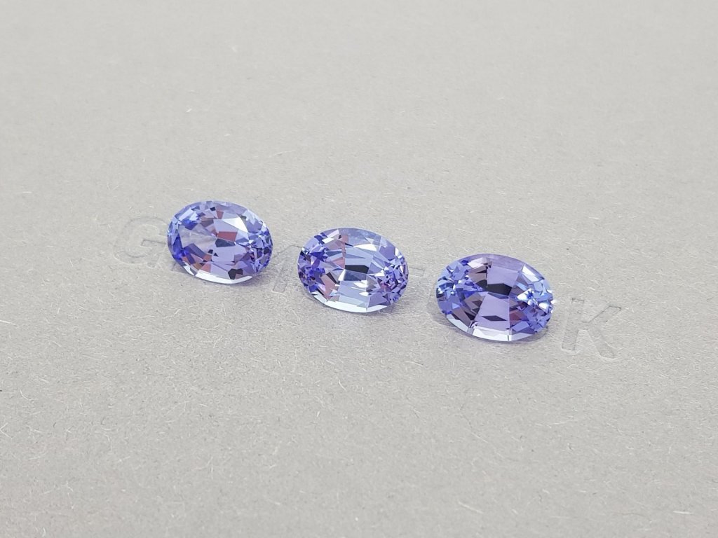 Set of lavender tanzanites 9.41 ct Image №2
