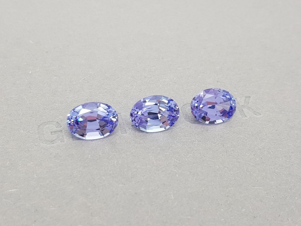 Set of lavender tanzanites 9.41 ct Image №3