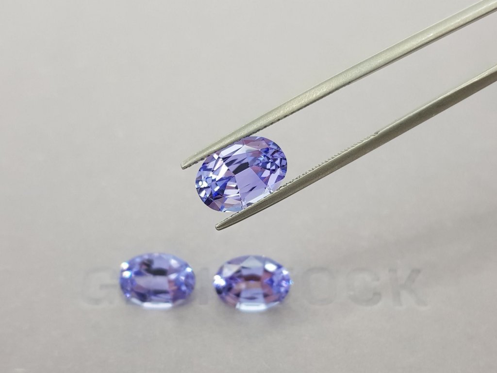 Set of lavender tanzanites 9.41 ct Image №4