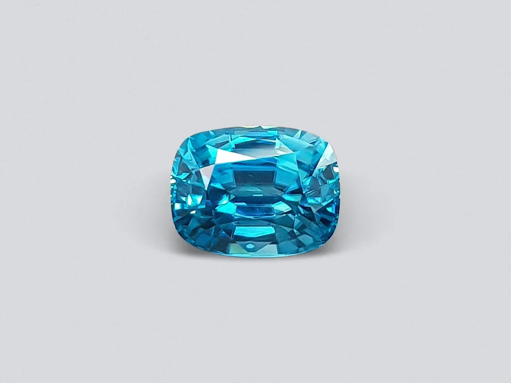 Cushion cut bright blue zircon 11.64 ct Image №1