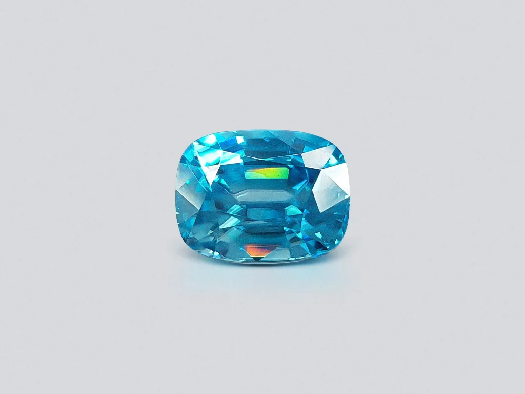 Cushion cut bright blue zircon 11.64 ct Image №1