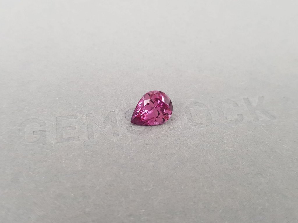 Rare unheated pear cut Padparadscha sapphire 1.88 ct, Tanzania Image №2