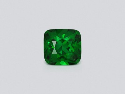 Vivid green tsavorite garnet in radiant cut 1.27 carats, Tanzania  photo