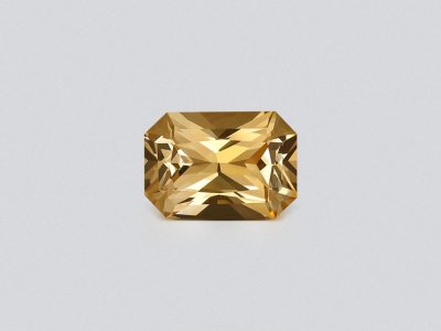 Orange-yellow sapphire in octagon cut 0.95 carats, Madagascar photo