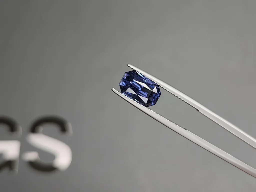 Blue spinel radiant cut 3.30 carats, Vietnam Image №3