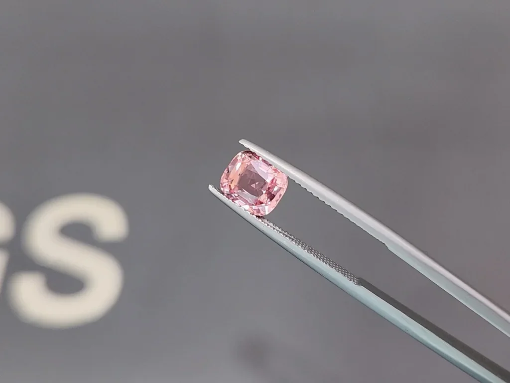 Unheated sapphire Padparadscha with Sunset hue cushion cut 2.02 carats, Sri Lanka Image №3