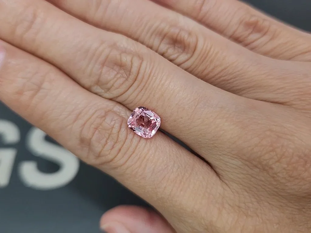 Unheated sapphire Padparadscha with Sunset hue cushion cut 2.02 carats, Sri Lanka Image №2