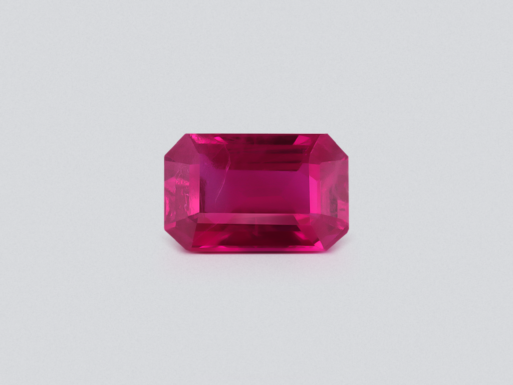 Ruby Pigeon Blood octagon cut 0.61 carats, Burma Image №1