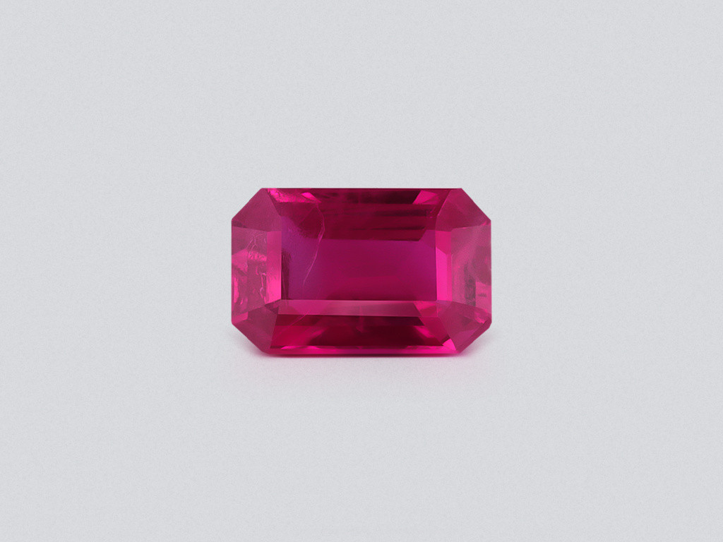 Ruby Pigeon Blood octagon cut 0.61 carats, Burma Image №1