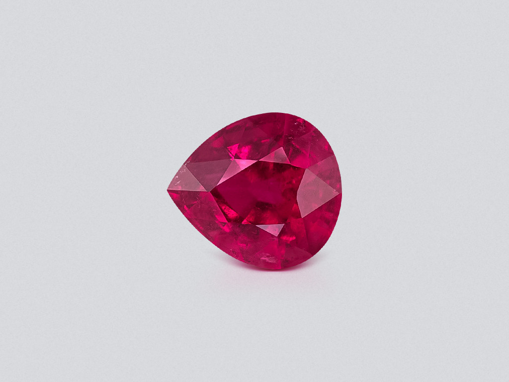 Tourmaline rubellite pear cut 7.31 carats, África Image №1