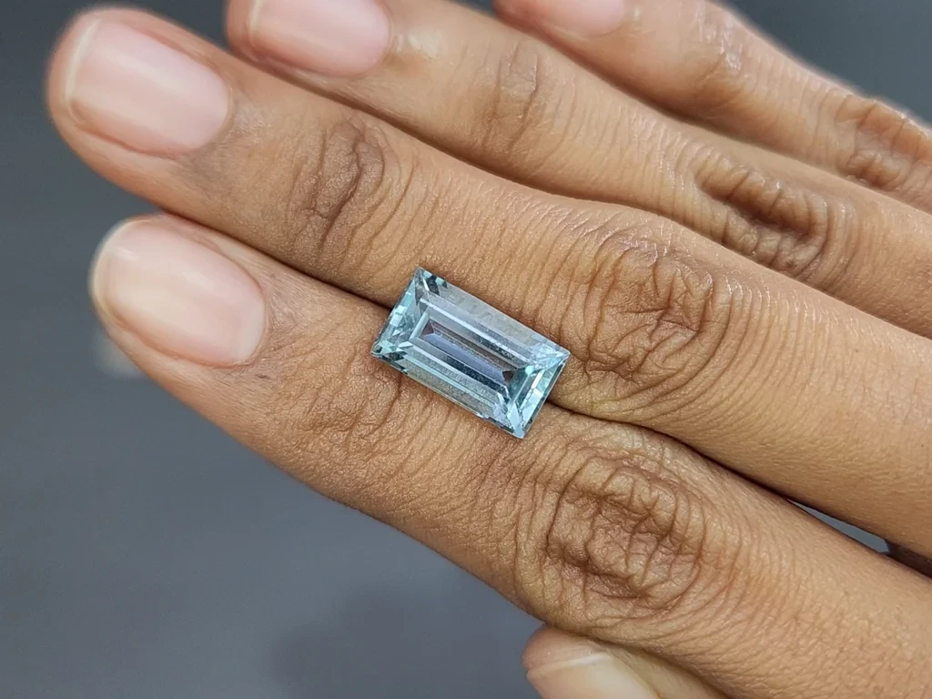 Aquamarine baguette cut 5.54 carats, Madagascar  Image №2