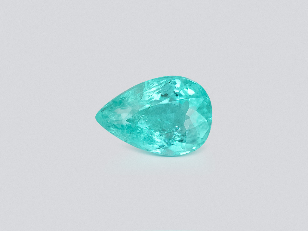 Neon green Paraiba pear cut  2.76 carats,  Mozambique Image №1