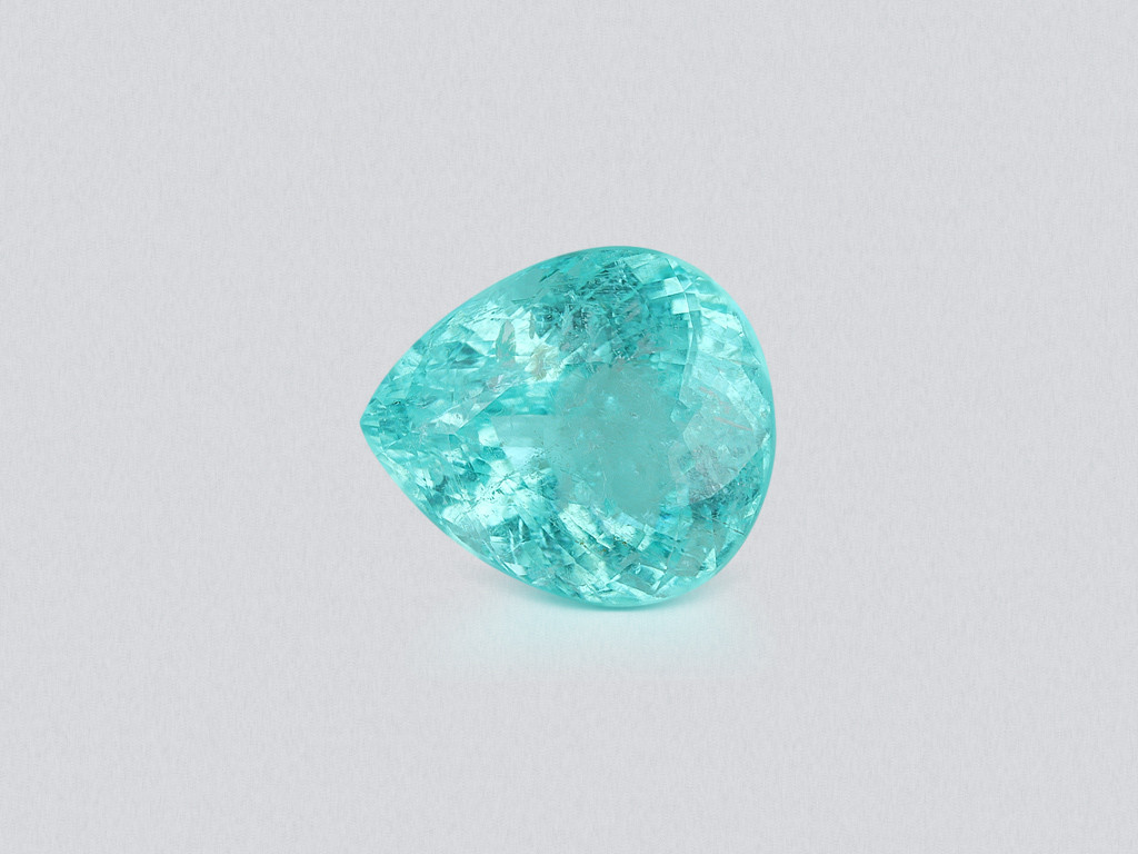 Neon blue Paraiba tourmaline in pear cut 6.04 carats, Africa Image №1