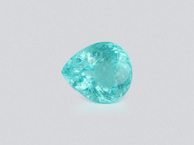 Neon blue Paraiba tourmaline in pear cut 6.04 carats, Africa photo