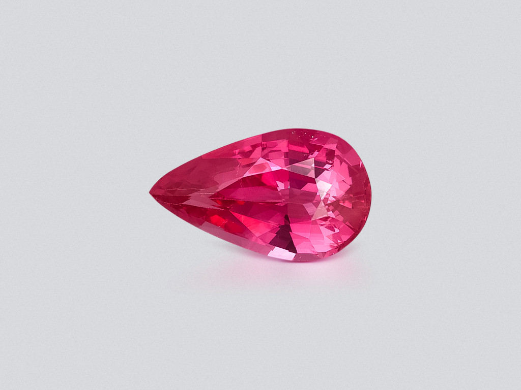 Spinel Mahenge Vivid Pink pear cut 1.53 carats, Tanzania   Image №1
