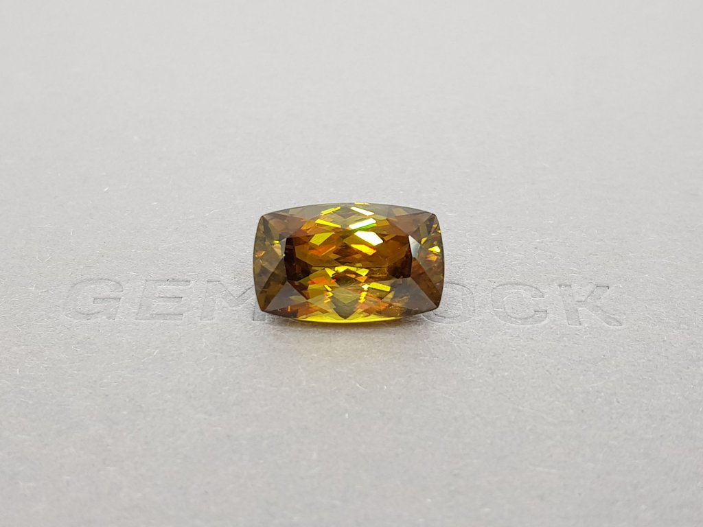 Cushion cut gold sphene 12.75 ct, Pakistan Image №2