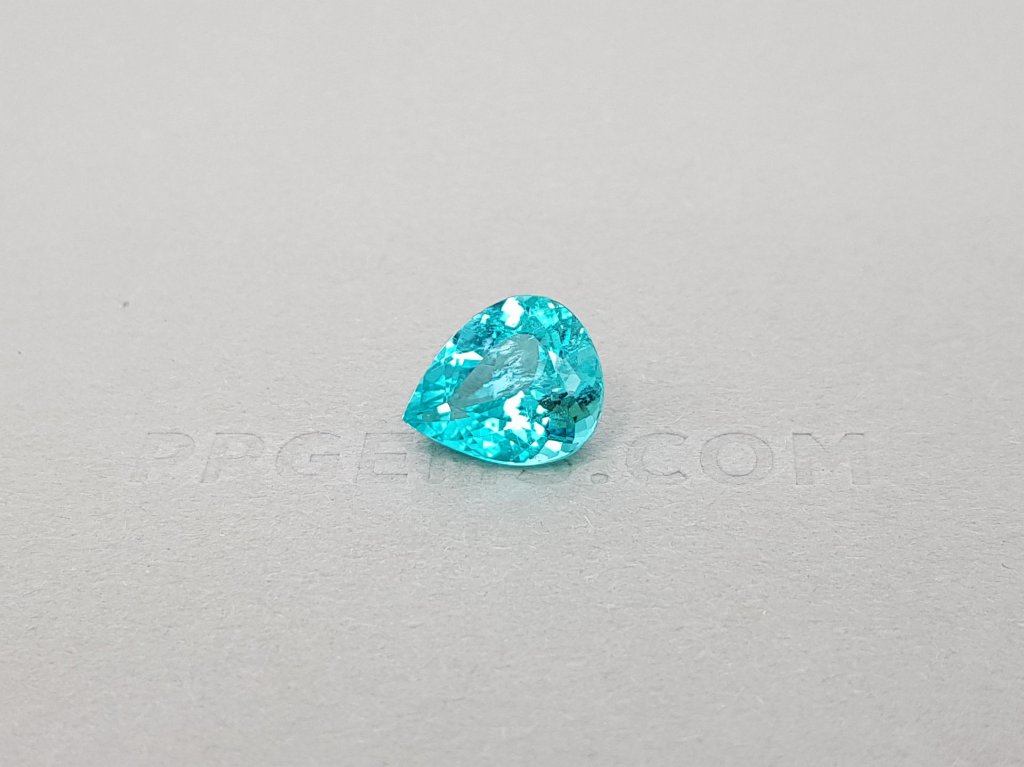 Bright blue pear-shaped paraiba 3.31 ct, GIA Image №1