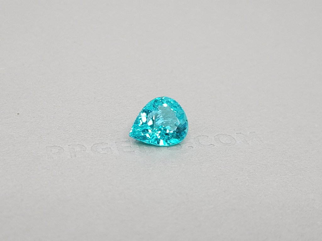 Bright blue pear-shaped paraiba 3.31 ct, GIA Image №2