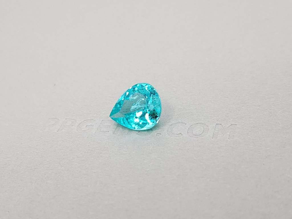 Bright blue pear-shaped paraiba 3.31 ct, GIA Image №3